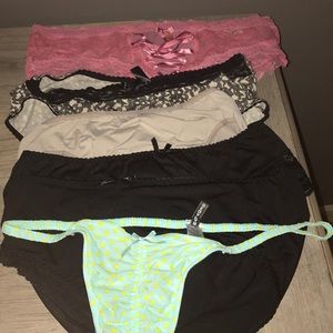 6pc lot of 1x panties